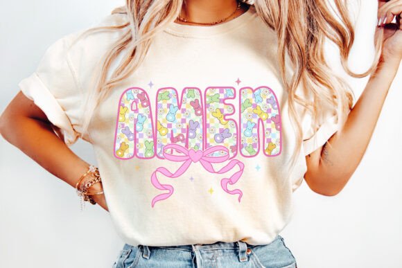 Amen PNG: Christian Easter Coquette T-Shirt Designs