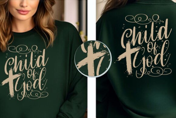Child of God SVG PNG: Faith & Jesus Designs for T-Shirt Designs