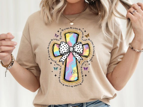 Christian Easte Coquette PNG for T-Shirt Designs
