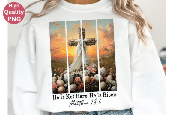 Christian Easter PNG & Spring Easter PNG T-Shirt Designs