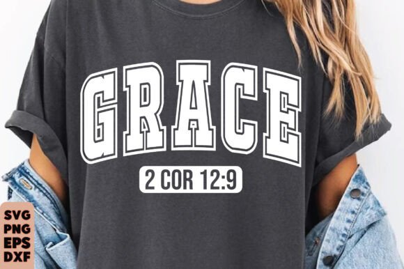 Christian Grace SVG, PNG Designs for T-Shirt Designs