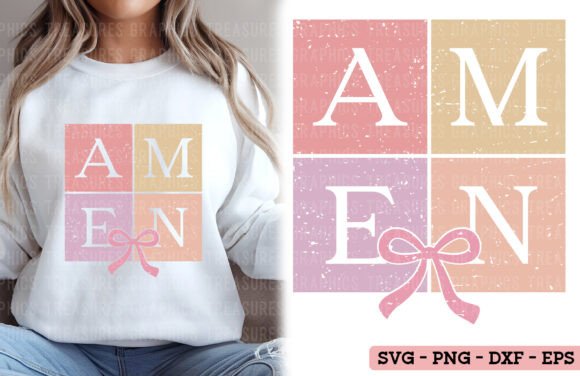 Christian PNG SVG Boho Easter Amen Faith T-Shirt Designs