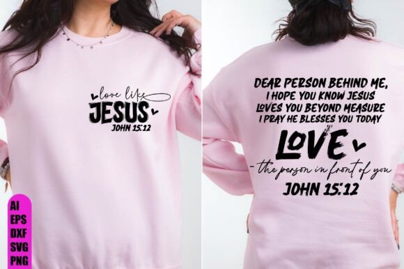 Dear Person Behind Me SVG: Christian T-Shirt Designs
