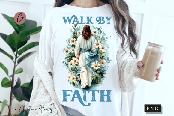Easter Walk by Faith PNG: T-Shirt Designs
