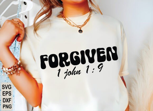 Forgiven SVG: Inspirational Christian T-Shirt Designs