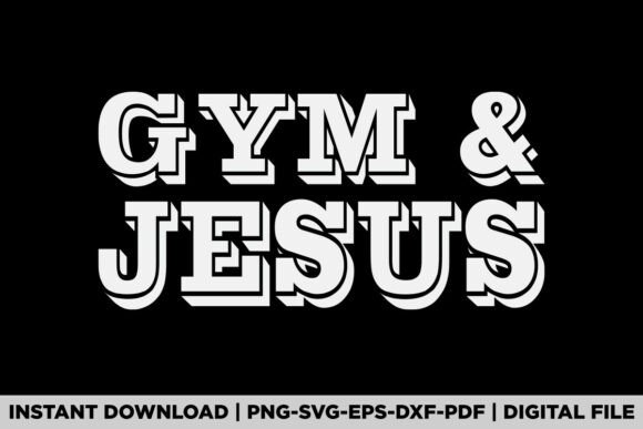 Gym Jesus Christian Workout Gym T-Shirt Designs