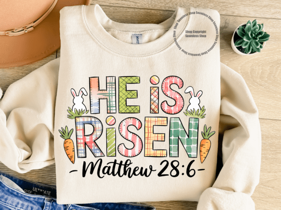 He is Risen Christian PNG Bible Verse T-Shirt Designs