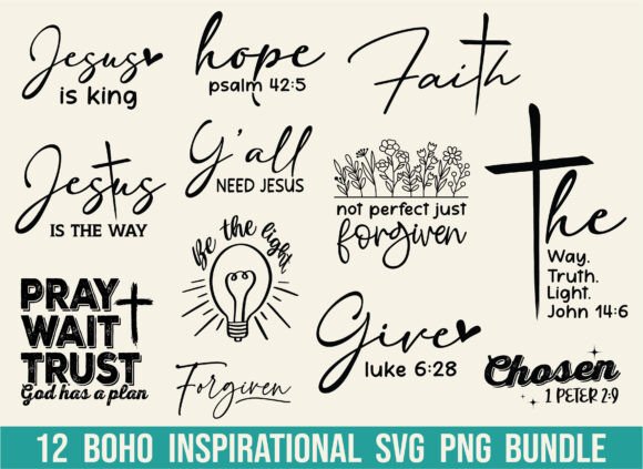 Inspirational Christian SVG T-Shirt Designs