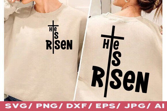 Jesus SVG, He is Risen SVG, Christian Ea