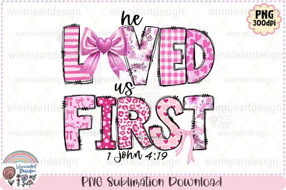 Pink Christian Quote Spring Bow PNG
