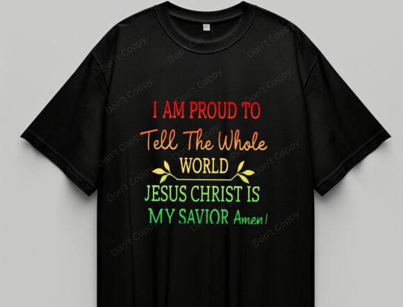 Proud Jesus Is My Savior PNG