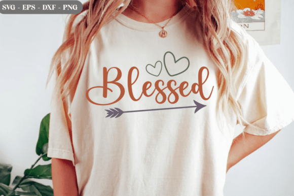Simply Blessed SVG: Christian Quote SVG for T-Shirt Designs